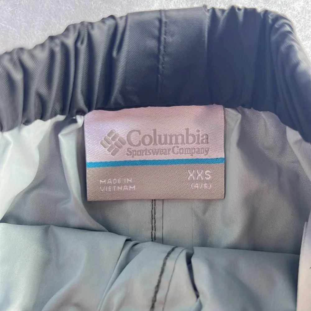 Columbia Kids Black Rain Pants. Size: XXS (4-5) - Picture 5 of 5
